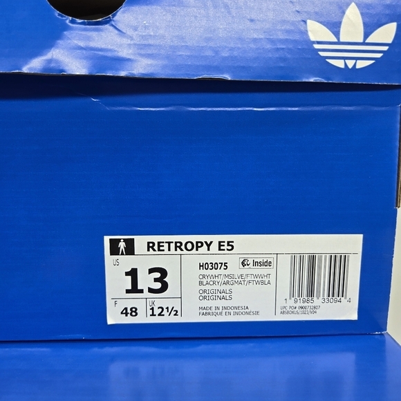 New Adidas Retropy E5 \'White Gum\' Men\'s Shoes Size 13